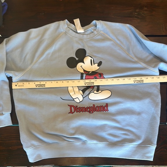 Disney Blue Crewneck Sweater with Mickey Mouse Design - Picture 1 of 10